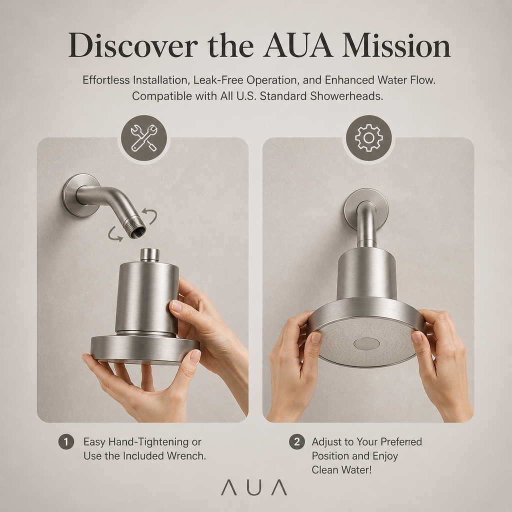 AUA Purifying Shower System — Chrome