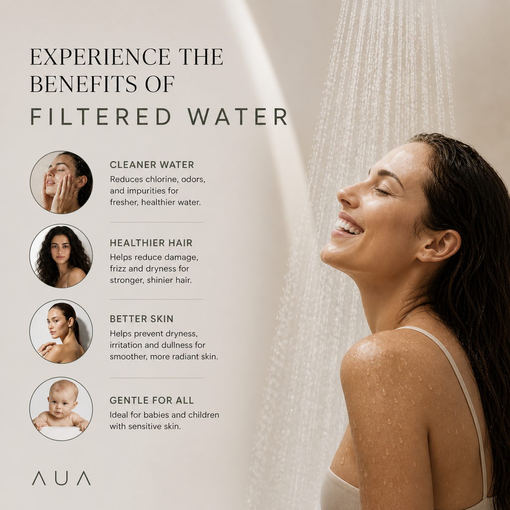 AUA Purifying Shower System — Matte Black